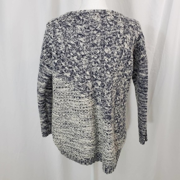 Lucky Brand Asymmetrical Woven Design Sweater XL - Picture 3 of 6
